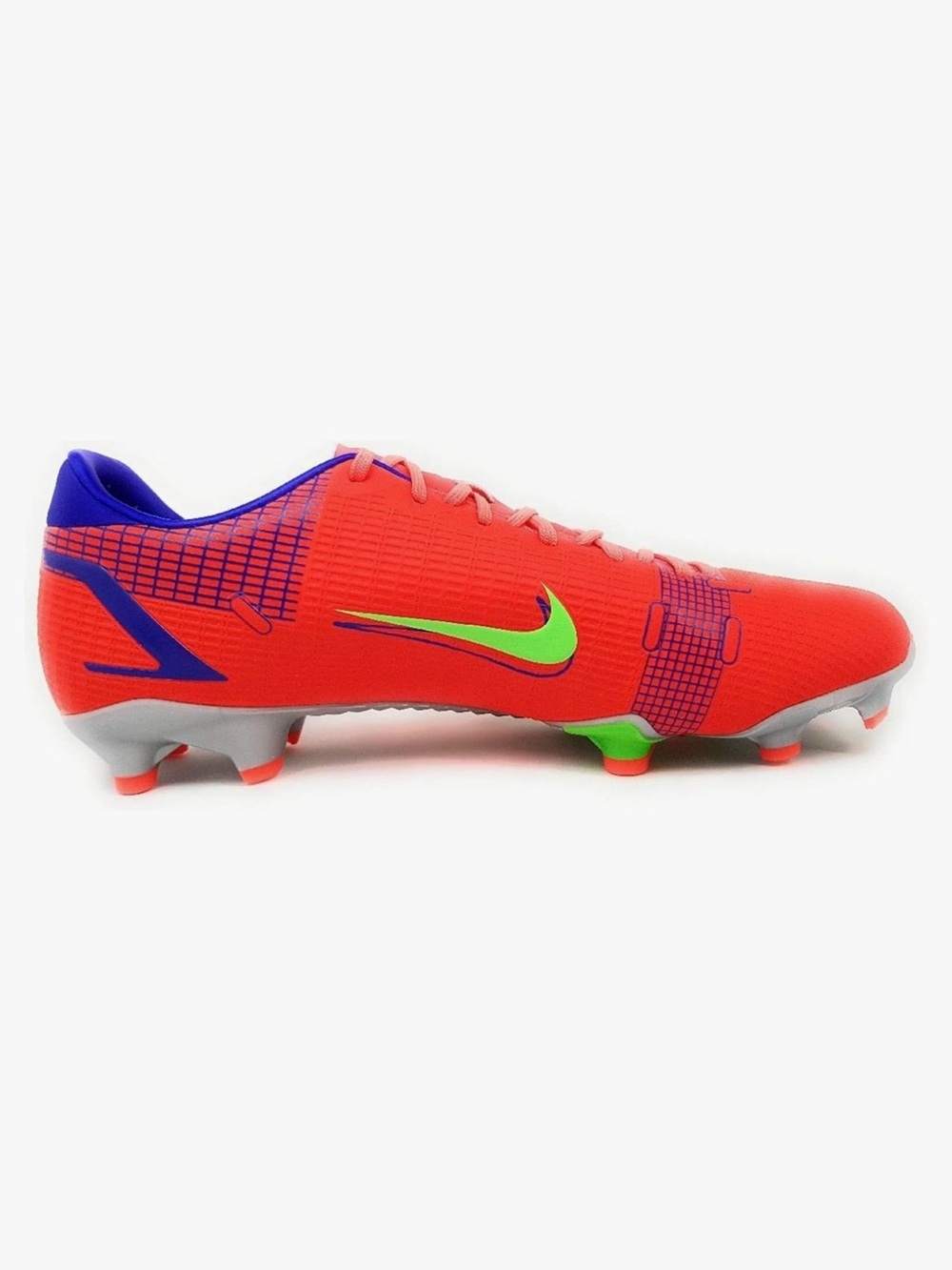 Nike Unisex Football Soccer Shoes Bright Crimson Metallic Silver- 8.5